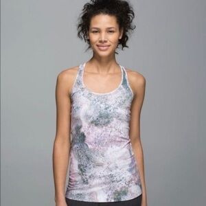 Lululemon Pink Galaxy Print Tank Top